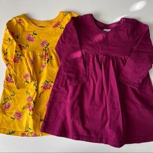 Set of 2 long-sleeve Dresses 6-12 months
